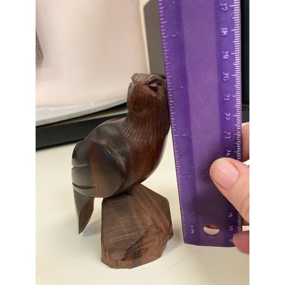 Ironwood Hand Carved Vintage Eagle Approx 4.5" tall x 2.5" w - Picture 8 of 9